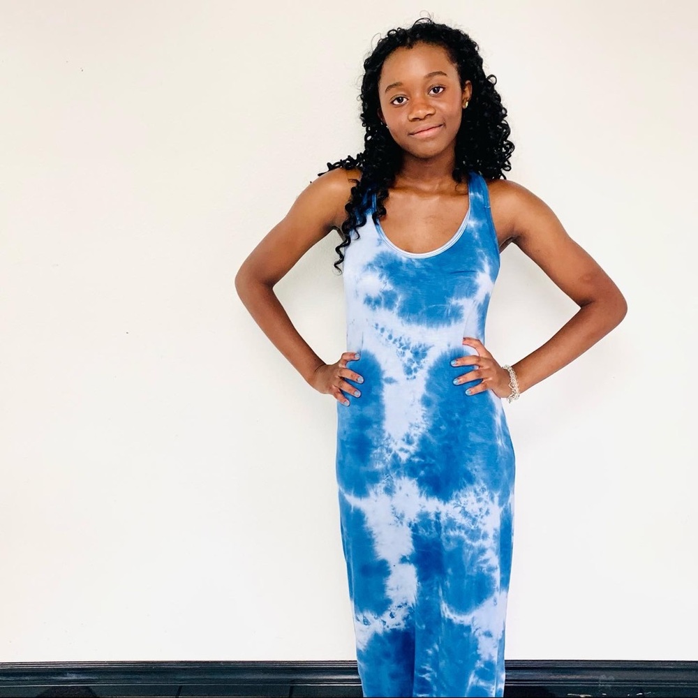 Tie Dye Maxi Dress, Long Maxi Dress, Summer Dress
